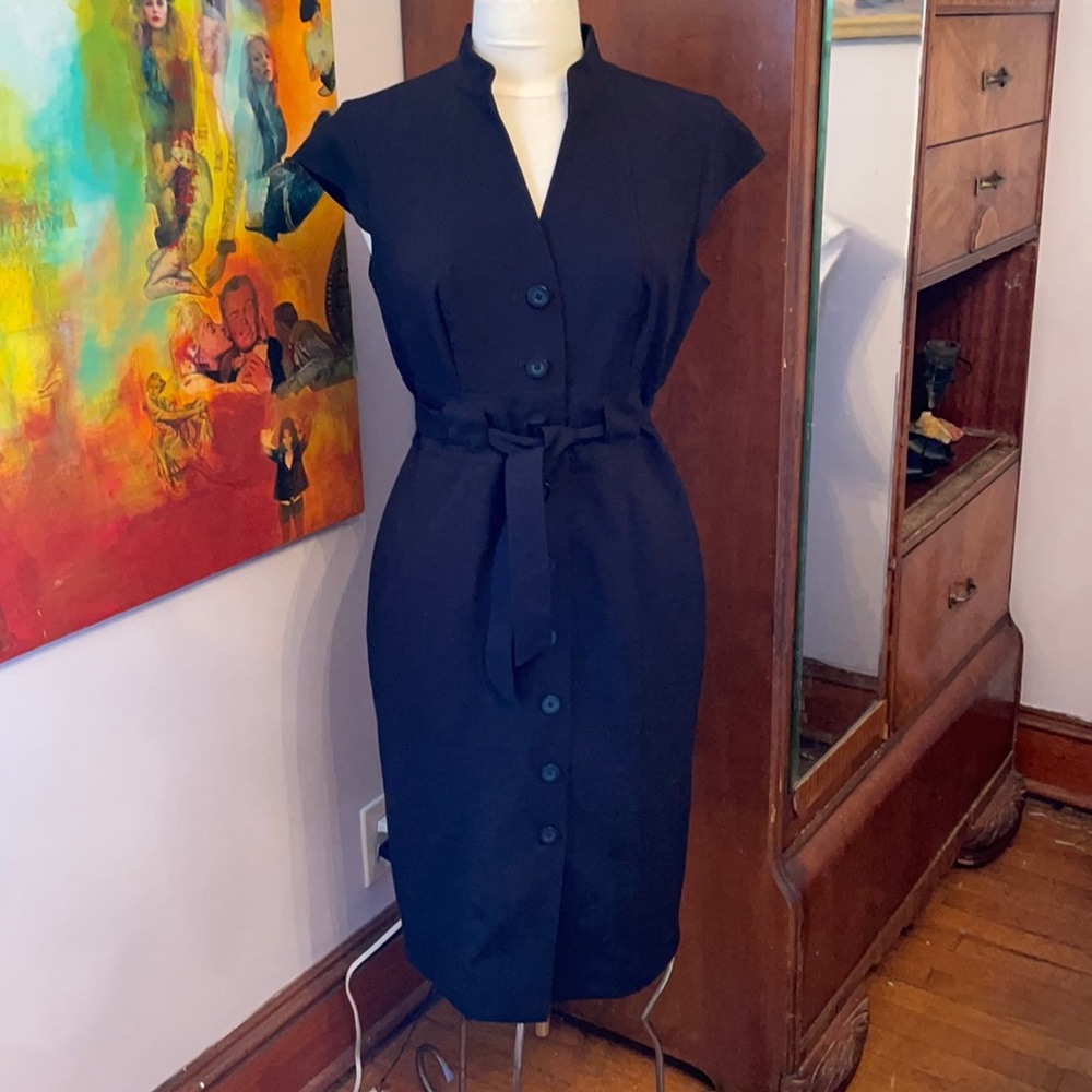 Black Button-Up Calvin Klein Dress Size 6